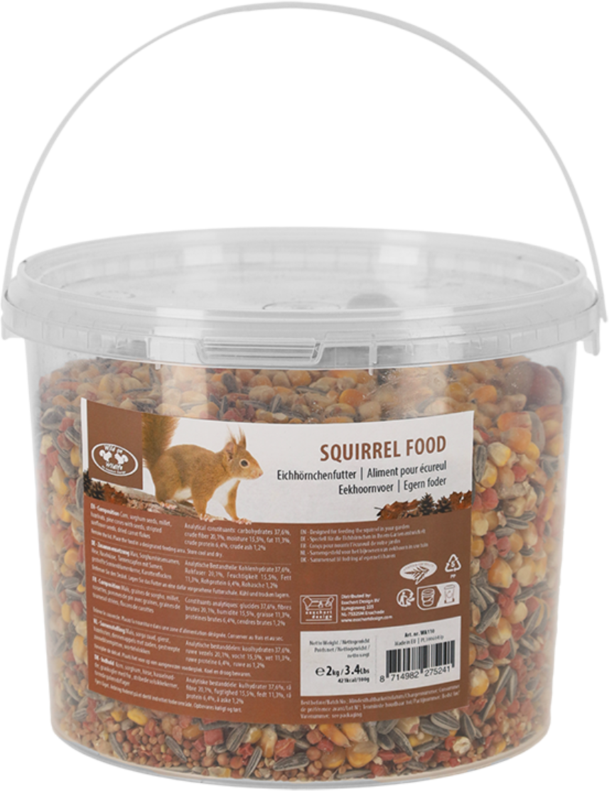 Esschert Design Eichhörnchenfutter in Eimer - 2 kg