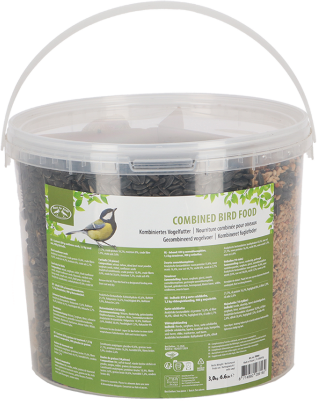 Esschert Design Futtermix ohne Netz in Eimer - 3 kg
