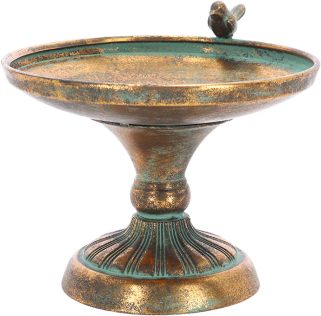 Esschert Design Aged Metal Vogeltränke - L