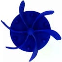 Eat Slow Live Longer Gobble Stopper - Blauw