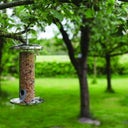 Esschert Design Edelstahlvogelfuttersilo