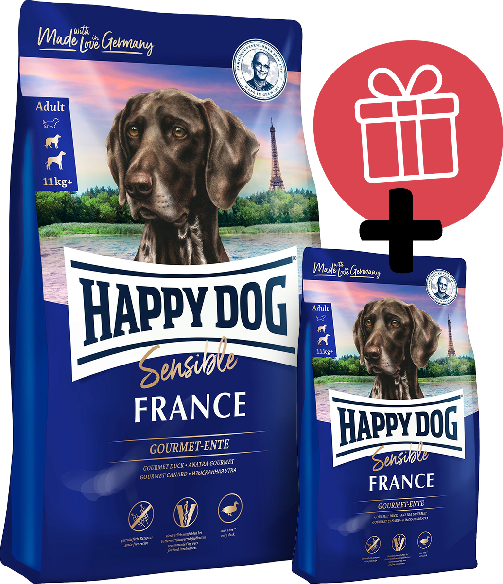 Happy Dog Trockenfutter Supreme France - 11 kg + 1 kg Gratis