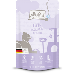 Mjamjam Kitten Kalb und Lachsöl Portionsbeutel