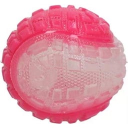 Dog Comets Glow In The Dark Moon Ball Rosa - S
