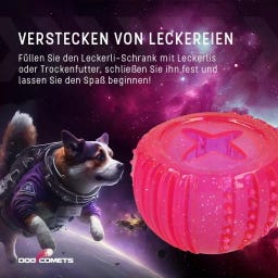 Dog Comets Treat Locker - Rosa