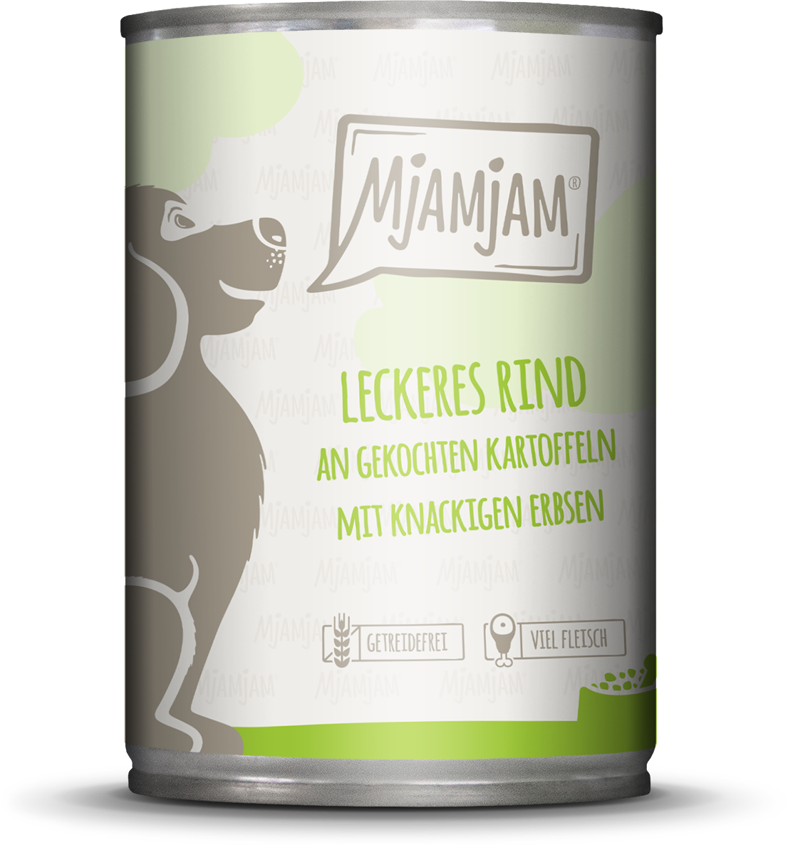 Mjamjam Rind und Kartoffel, Erbsen - 400 g