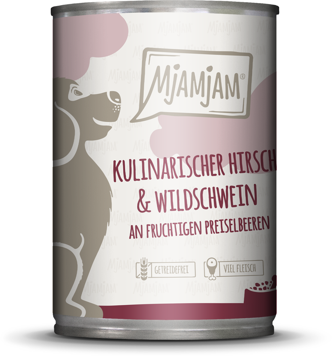 Mjamjam Hirsch, Wildschwein und Preiselbeeren - 400 g