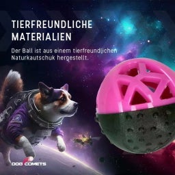 Dog Comets Moonstone Leckerball - Rosa