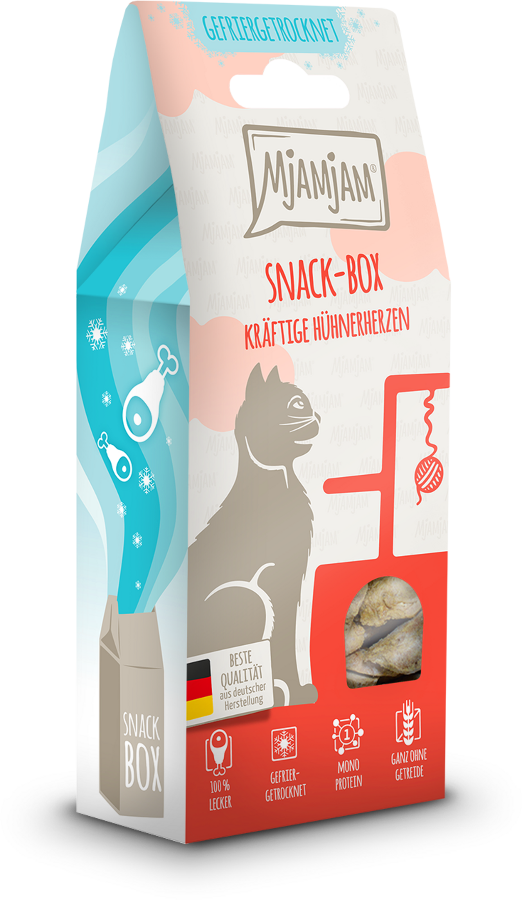 Mjamjam Snackbox Hühnerherzen