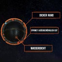 Dog Comets Starlight Tennisball Orange - S