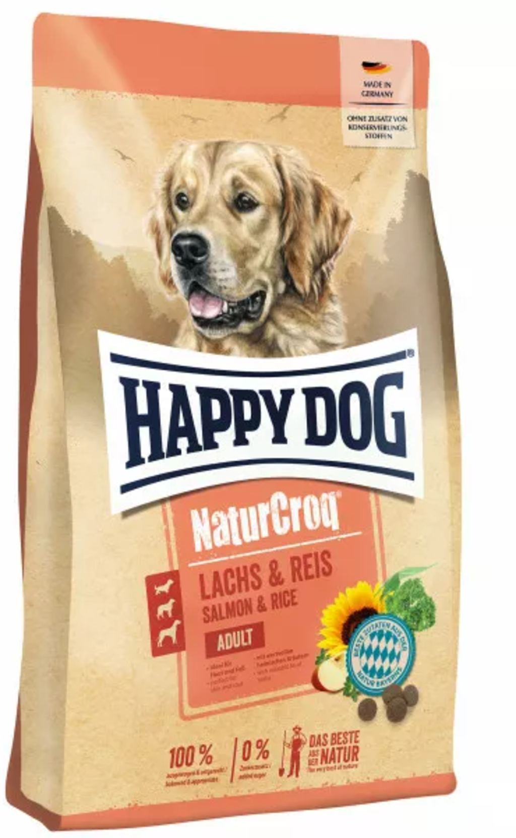 Happy Dog Trockenfutter NaturCroq Lachs und Reis - 4 kg