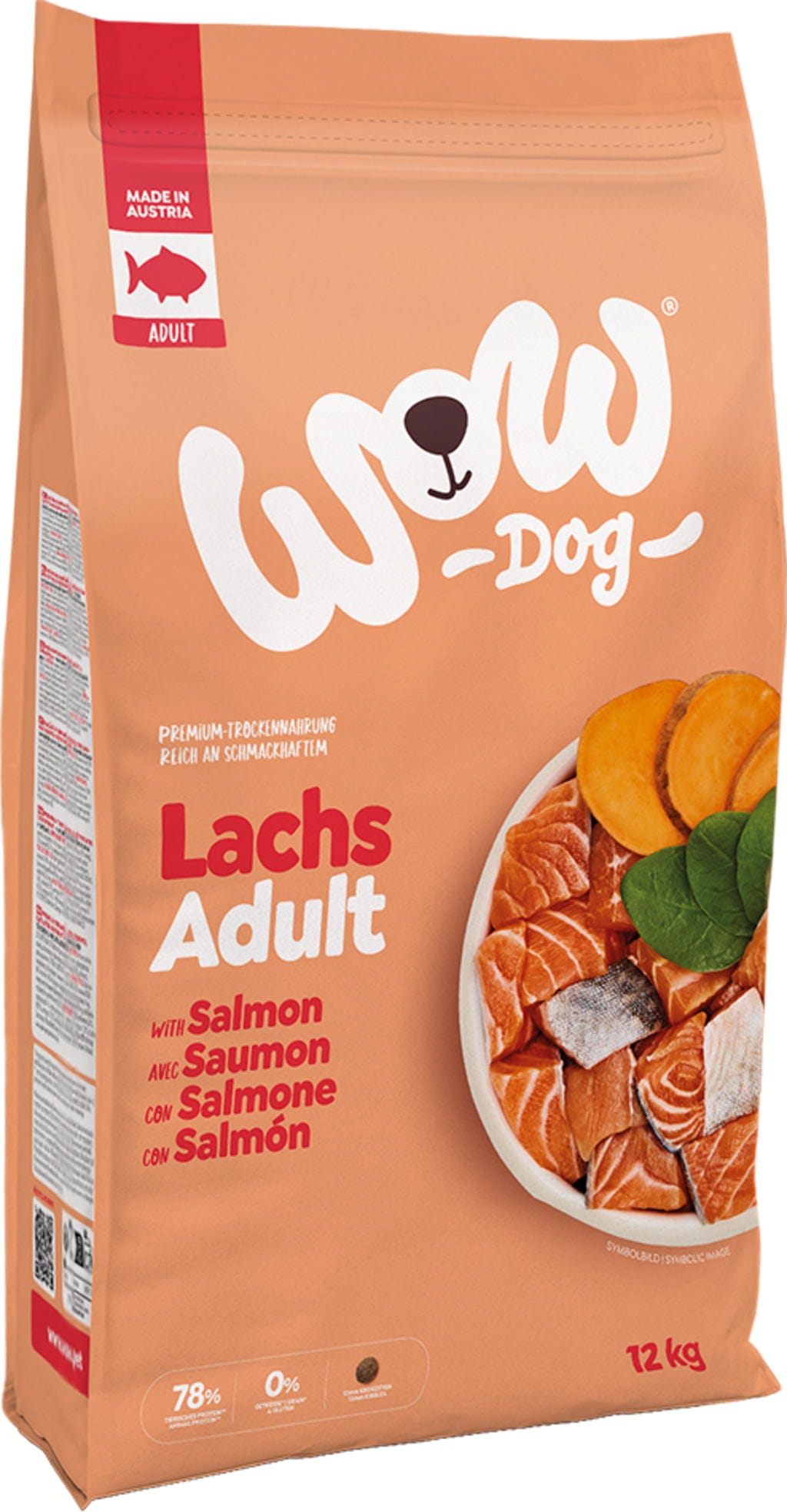 WOW ADULT Lachs Trockenfutter - 12 kg