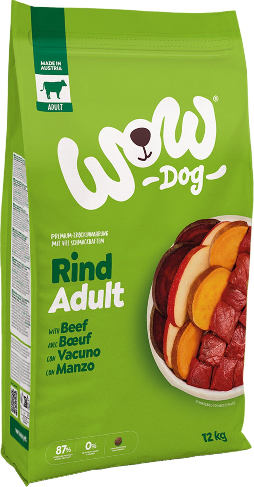WOW ADULT Rind Trockenfutter - 12 kg