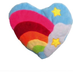 Aumüller Regenbogen Herz Katzenspielkissen