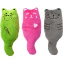 Aumüller Plüschkatzen 3er-Set Katzenspielkissen - 1 Set