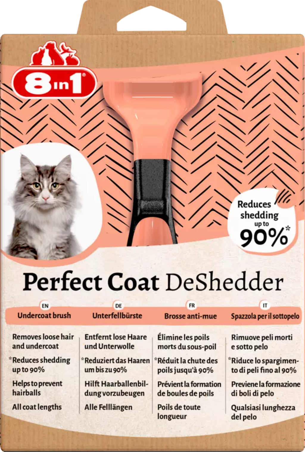 8in1 Perfect Coat DeShedder Katze - 1 Stk