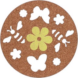 Esschert Design Schwimmende Insekteninsel aus Kork - 1 Stk