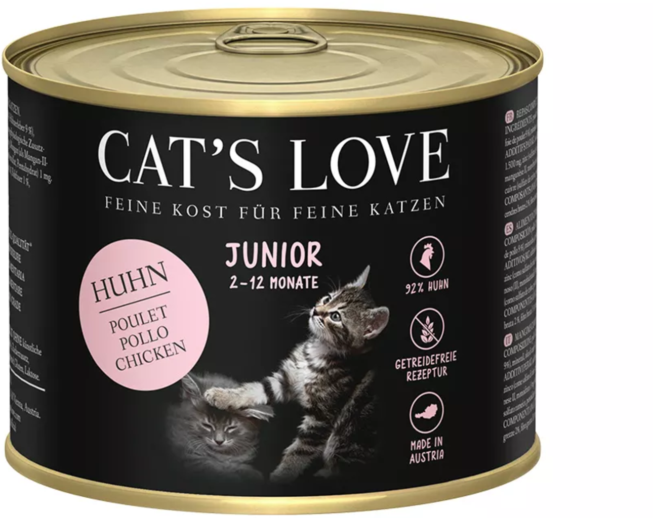 CAT's LOVE Katzen Nassfutter "Junior Huhn Pur" - 200 g