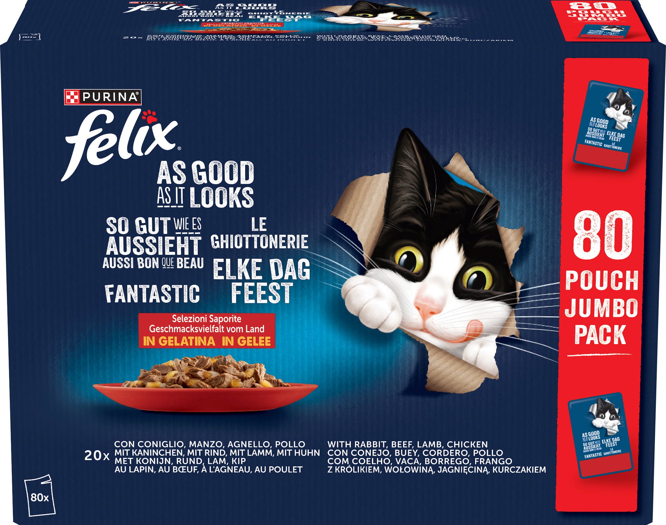 Felix So gut wie es aussieht 'Geschmacksvielfalt vom Land' Megapack 80x85 g - 6.800 g