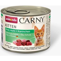 Animonda Carny Kitten - Lattina 200 g - Manzo, Pollo e Coniglio