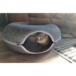 Aumüller Donut tunel/votlina za mačke, velik - temno siva