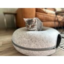 Aumüller Donut Katzentunnel/Katzenhöhle klein - hellgrau