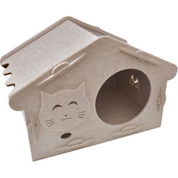 Aumüller Katzenhaus Feli, Wollfilz - beige