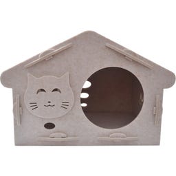 Aumüller Katzenhaus Feli, Wollfilz - beige