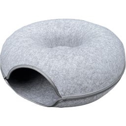 Aumüller Donut Katzentunnel/Katzenhöhle klein - hellgrau