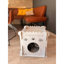 Aumüller Katzenturm Purr Tower hellgrau - 1 Stk