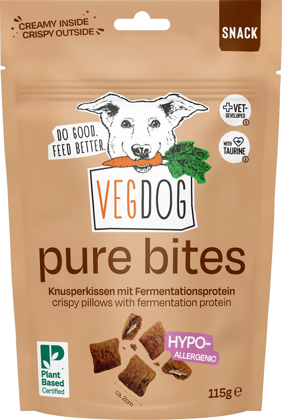 VEGDOG Pure Bites - 115 g