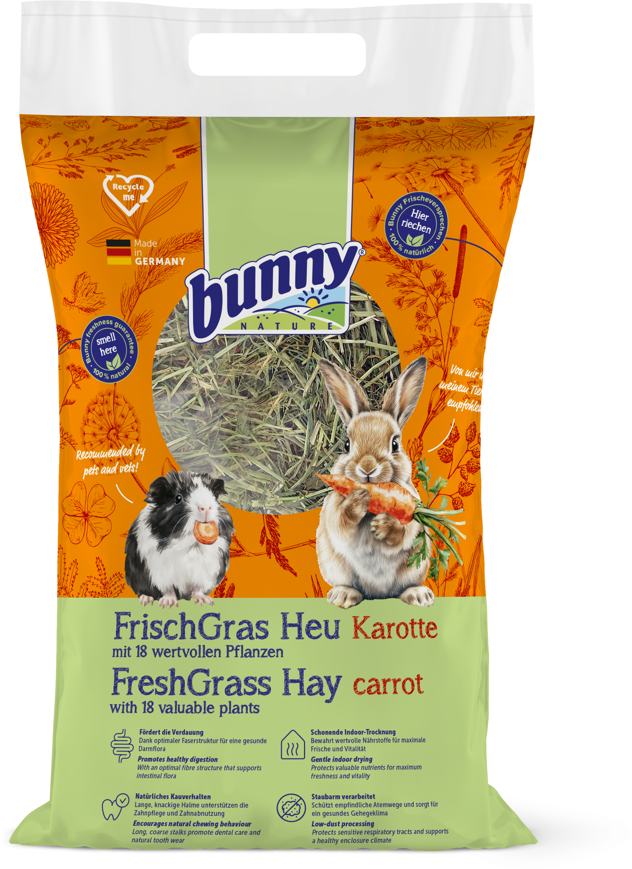 bunny FrischGras Heu - Karotte