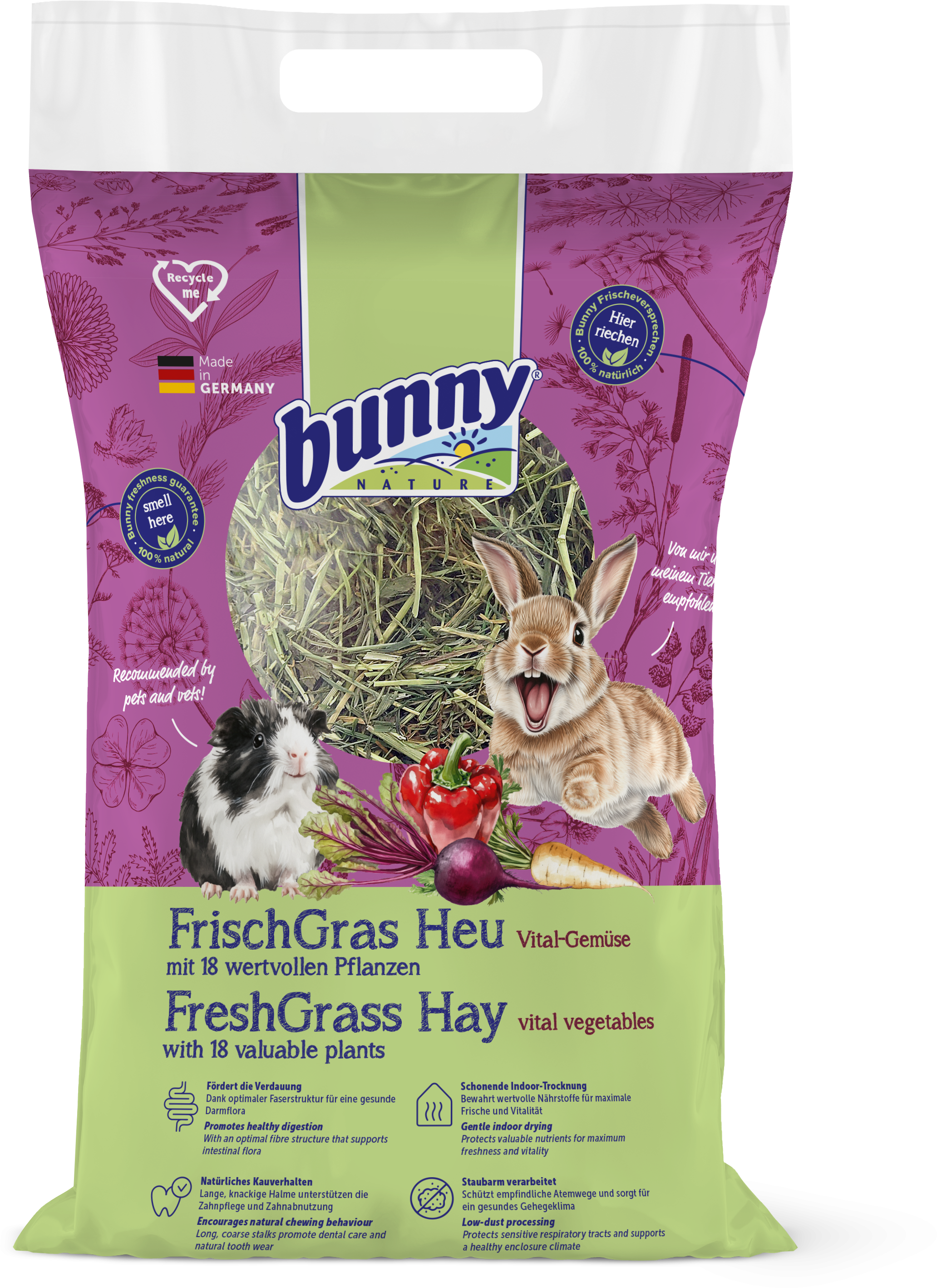 bunny FrischGras Heu - Vital-Gemüse