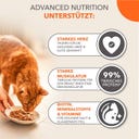 Nassfutter für Katzen ab 1 Jahr mit Rind und Leber in Sauce - 85 g