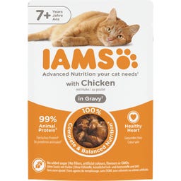 Nassfutter für Katzen ab 7 Jahren mit Huhn in Sauce - 85 g