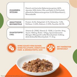 Nassfutter für Katzen ab 7 Jahren mit Huhn in Sauce - 85 g