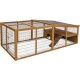 Freilaufgehege mit Plastikdach & Ausbruchsperre