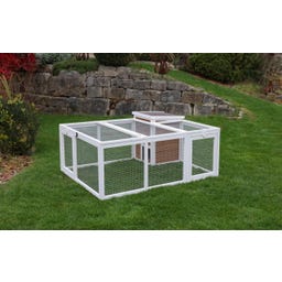 Freilaufgehege mit integriertem Unterschlupfhaus - 1 Stk