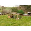 Freilaufgehege mit Plastikdach & Ausbruchsperre - 1 Stk