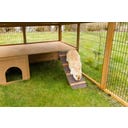 Freilaufgehege mit Plastikdach & Ausbruchsperre - 1 Stk