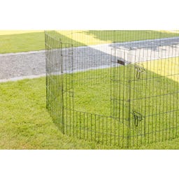 Welpen- und Kleintiergehege 8 Gitter mit Türe - 1 Stk