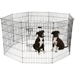 Welpen- und Kleintiergehege 8 Gitter mit Türe - 1 Stk