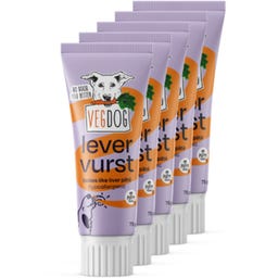 VEGDOG Levervurst - 5 x 75 g