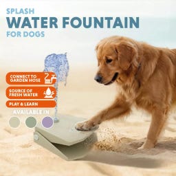 Coolpets Splash Water Fountain - Olijfgroen