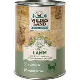 Wildes Land Hundenassfutter Lamm mit Reis & Zucchin - 400 g