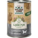 Wildes Land Hundenassfutter Lamm PUR mit Distelöl