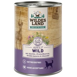 Wildes Land Hundenassfutter Wild mit Kürbis - 400 g