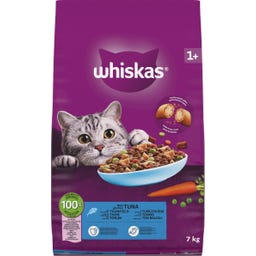 Whiskas Suché krmivo s tuňákem 1+ - 7 kg
