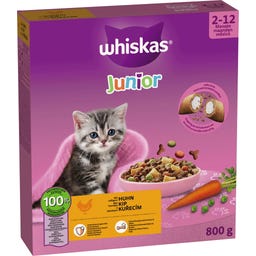 Whiskas Száraztáp Junior csirke - 800 g