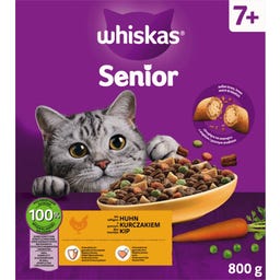 Whiskas Droogvoer met Kip 7+ - 800 g